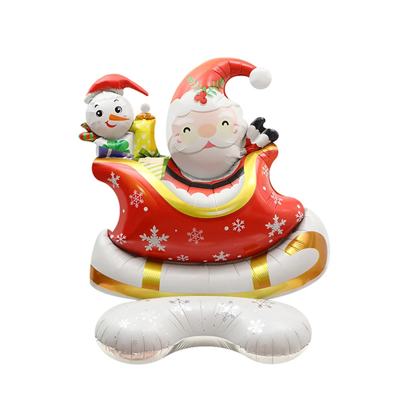 Vianočné Standable Fóliové Balóniky Santa Claus Šťastné A Veselé Vianoce, Výzdoba Pre Domáce Vianočné Ozdoby Vianočné Darčekové Firmware Nový Rok Obrázok 4