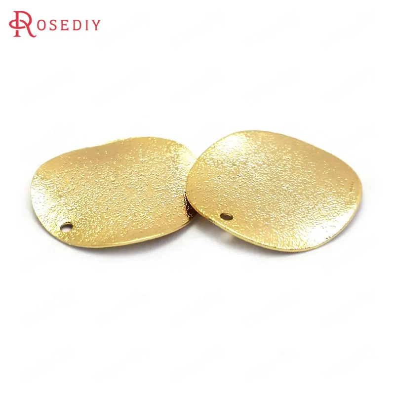 (F434)20 kusov 12 mm 20 mm Vysoká Kvalita Zlatá Farba Mosadz Matné Vlna Kolo Disku Charms Diy Šperky Zistenia Príslušenstvo Obrázok 4