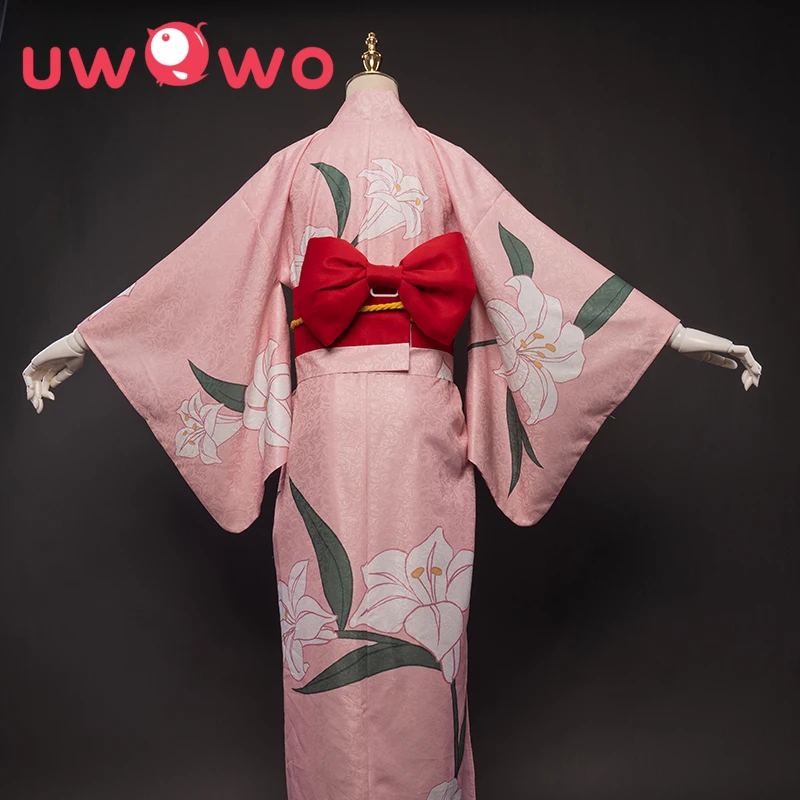 UWOWO Anime Démon Vrah Kimetsu č Yaiba Kamado Nezuko Cosplay Kostým Letná Verzia Kimono Oblečenie pre Ženy, Pyžamá Halloween Obrázok 4