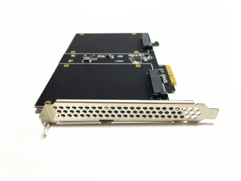 DEBROGLIE-RAID Karty Adaptéra Dual SATA III PCI-E X4 Rozšírenie karty adaptéra pre PC win7/8/10 Obrázok 1