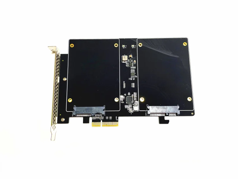 DEBROGLIE-RAID Karty Adaptéra Dual SATA III PCI-E X4 Rozšírenie karty adaptéra pre PC win7/8/10 Obrázok 3