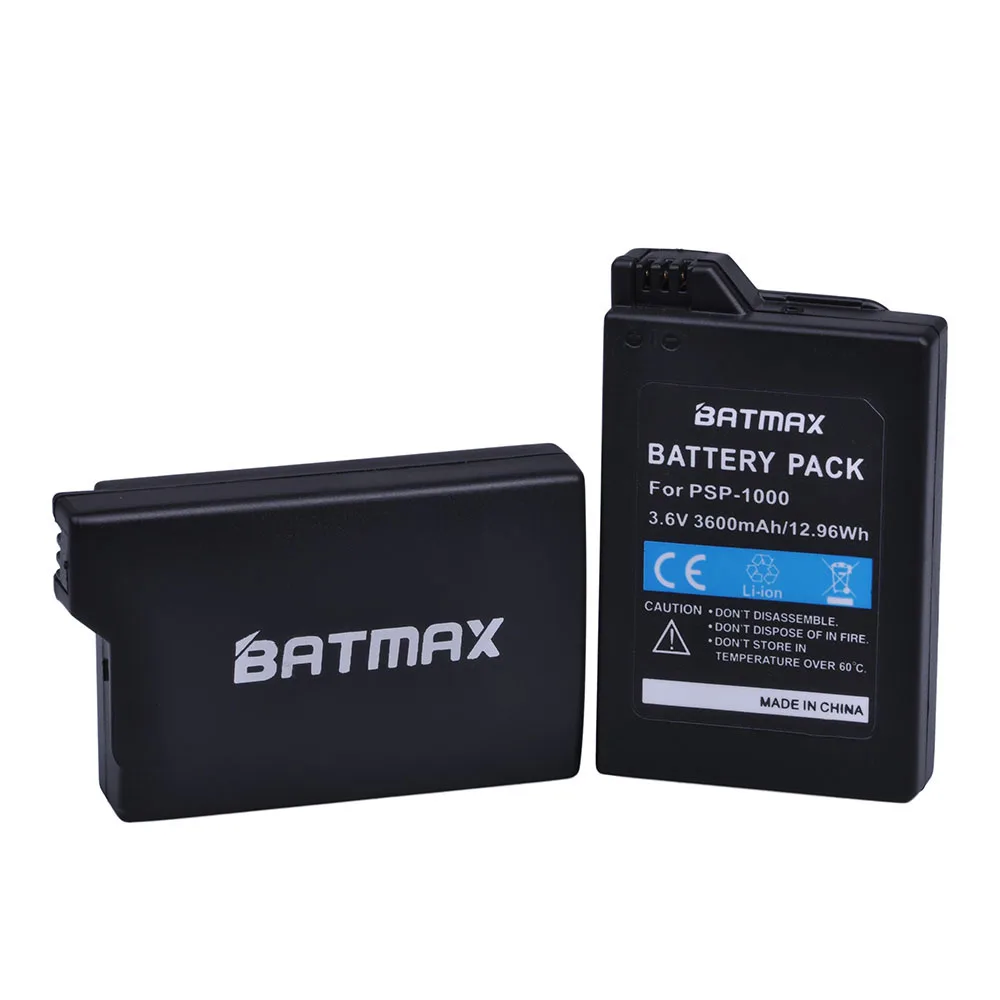 Batmax 3600mAh PSP 1000 Batérie +LED USB Nabíjačka Pre Sony PlayStation Portable PSP1000 pre Sony 1001,1002,1003,1004,1005,1006 Obrázok 1