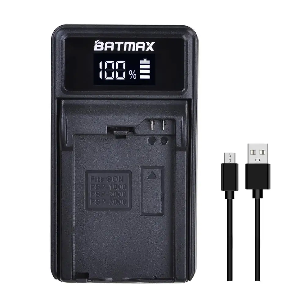 Batmax 3600mAh PSP 1000 Batérie +LED USB Nabíjačka Pre Sony PlayStation Portable PSP1000 pre Sony 1001,1002,1003,1004,1005,1006 Obrázok 2