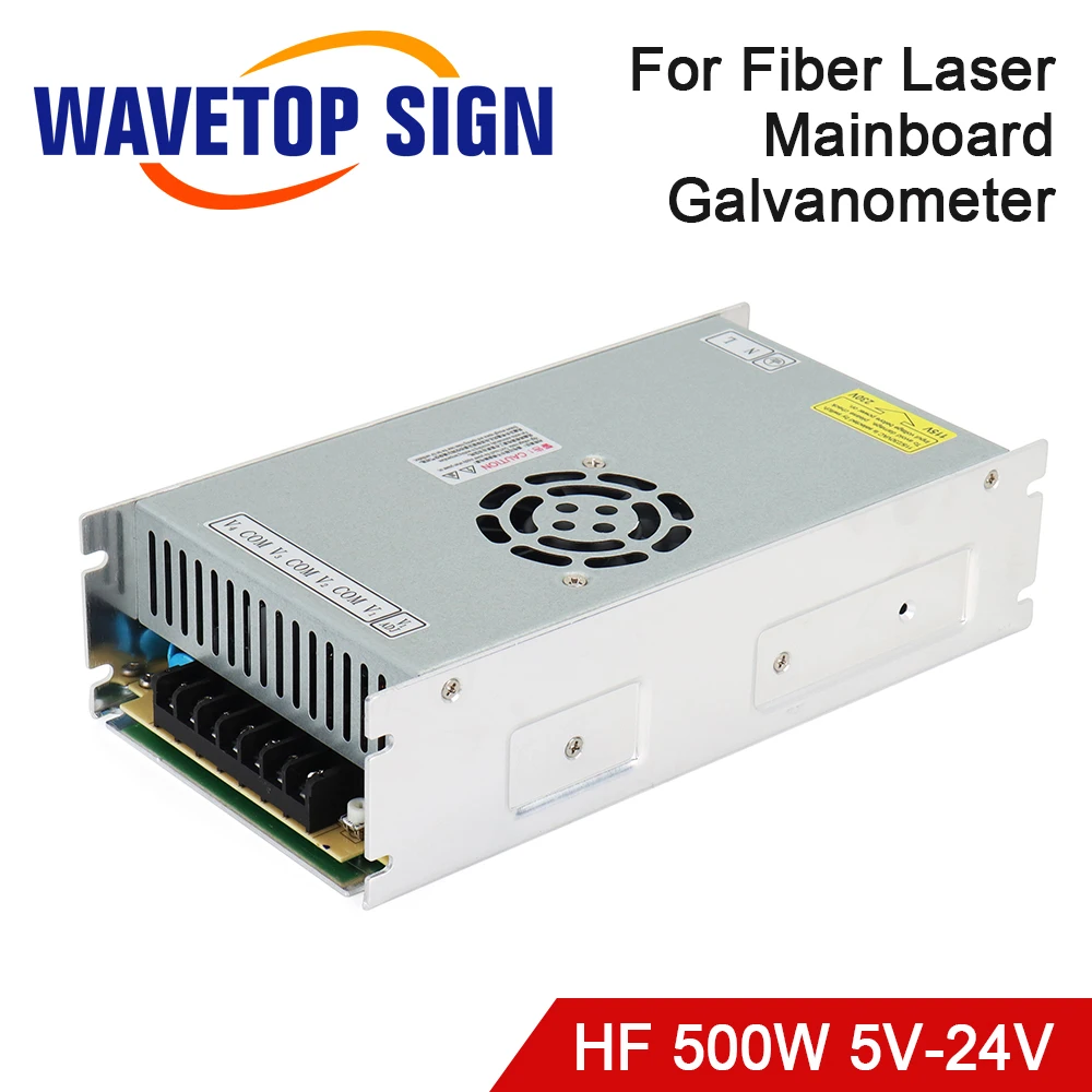 WaveTopSign Prepínanie Napájania HF500W-QV-A Výstupné 24V15A 15V5A 5V5A Triple Výstup pre Laserové Značenie Stroj Obrázok 0