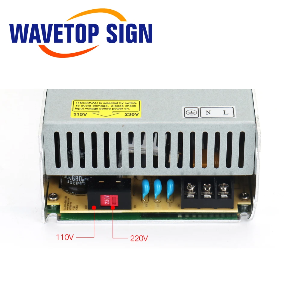 WaveTopSign Prepínanie Napájania HF500W-QV-A Výstupné 24V15A 15V5A 5V5A Triple Výstup pre Laserové Značenie Stroj Obrázok 4