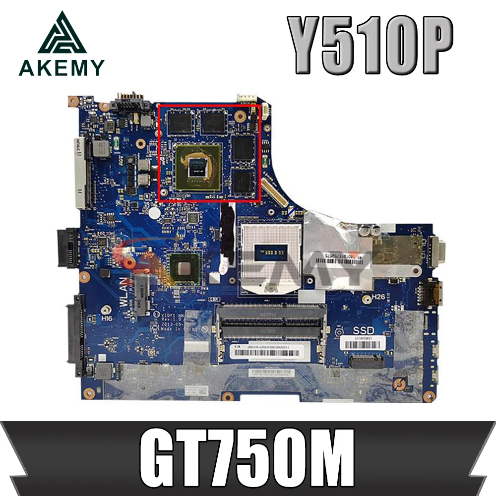90002924 Doske Pre Lenovo Ideapad Y510P Notebook Doske VIQY1 NM-A032 S N14P-GT-A2 DDR3 HM86 (H) 100% Test Práca Obrázok 0