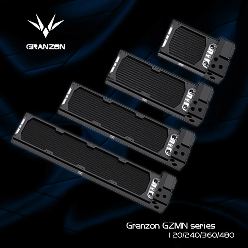 Granzon GZMN Integrované AIO Čerpadla Radiátor Combo 120/240/360/480mm Medi 30 mm Hrubé PC Vodné Chladenie Chladič Pre 12 cm 120mm Ventilátor Obrázok 0
