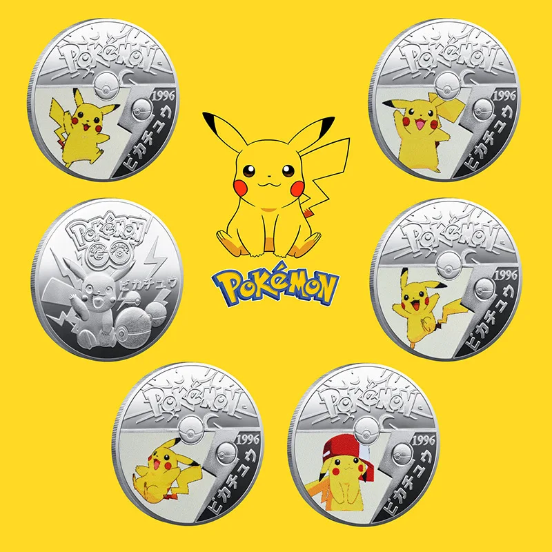 [TAKARA TOMY] Nové Pokémon Pikachu Japonské Kreslené Pokémon Okolité Darček k Narodeninám Baokemeng Pamätné Mince A22092114 Obrázok 0