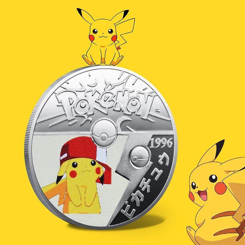 [TAKARA TOMY] Nové Pokémon Pikachu Japonské Kreslené Pokémon Okolité Darček k Narodeninám Baokemeng Pamätné Mince A22092114 Obrázok 2