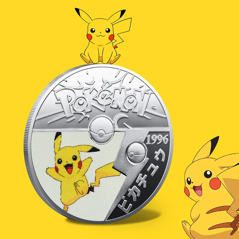 [TAKARA TOMY] Nové Pokémon Pikachu Japonské Kreslené Pokémon Okolité Darček k Narodeninám Baokemeng Pamätné Mince A22092114 Obrázok 3