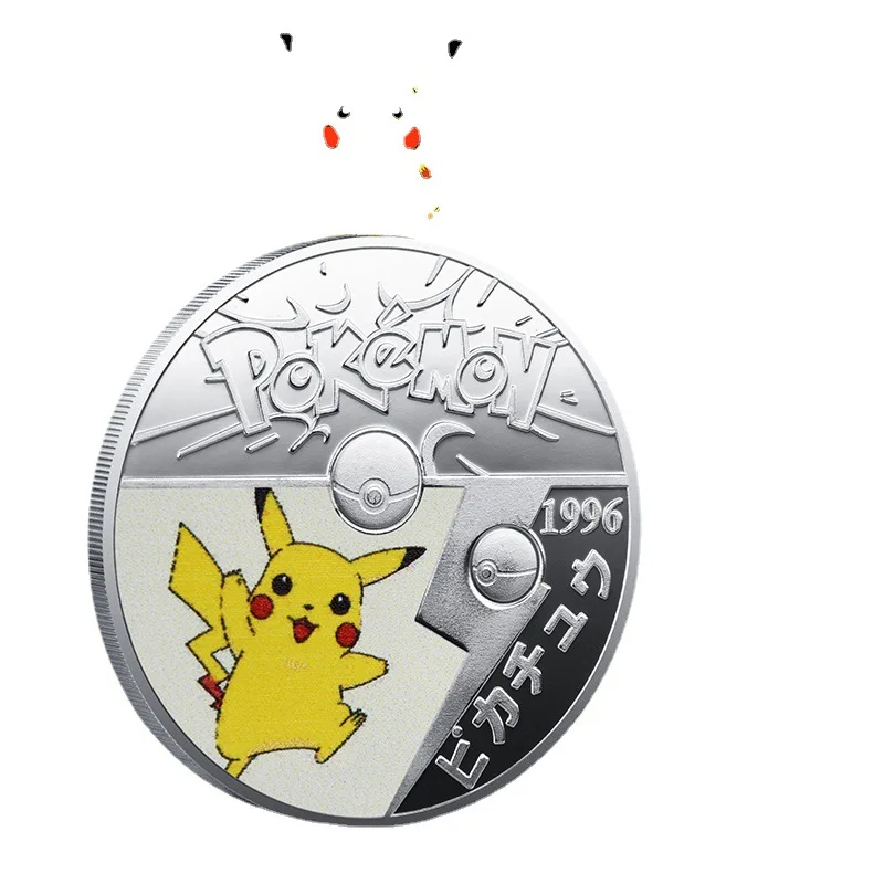 [TAKARA TOMY] Nové Pokémon Pikachu Japonské Kreslené Pokémon Okolité Darček k Narodeninám Baokemeng Pamätné Mince A22092114 Obrázok 4