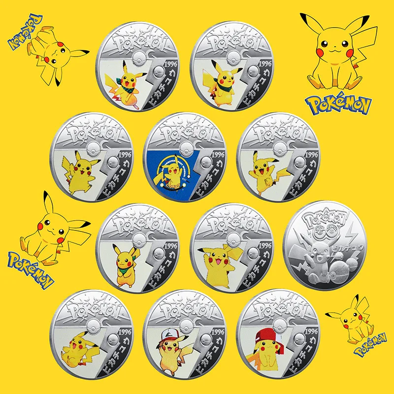 [TAKARA TOMY] Nové Pokémon Pikachu Japonské Kreslené Pokémon Okolité Darček k Narodeninám Baokemeng Pamätné Mince A22092114 Obrázok 5