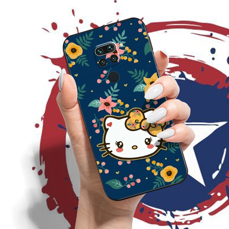 Pekná Kreslená Hello Kitty Pre Xiao Redmi 10X Pro 5G 10X 4G Shell Plnú Ochranu Coque Kryt Späť Shockproof Carcasa Obrázok 5