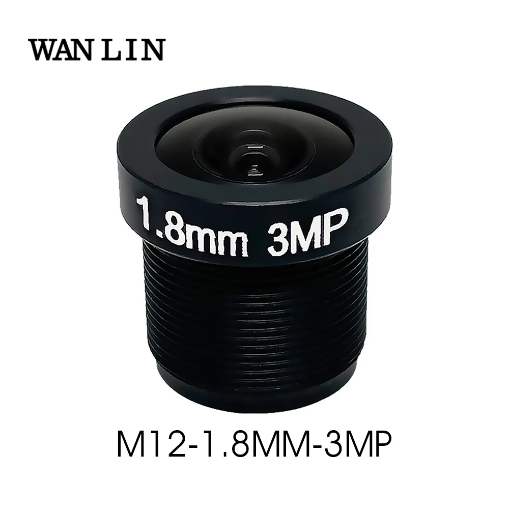 1.8 mm 3MP CCTV Objektívu rybie oko M12 IR CCTV Kamera, Objektív 3Megapixel HD HD IP Kamera 180D Široký Pozorovací Uhol, F2.0 2.8 mm 3.6 mm Obrázok 0