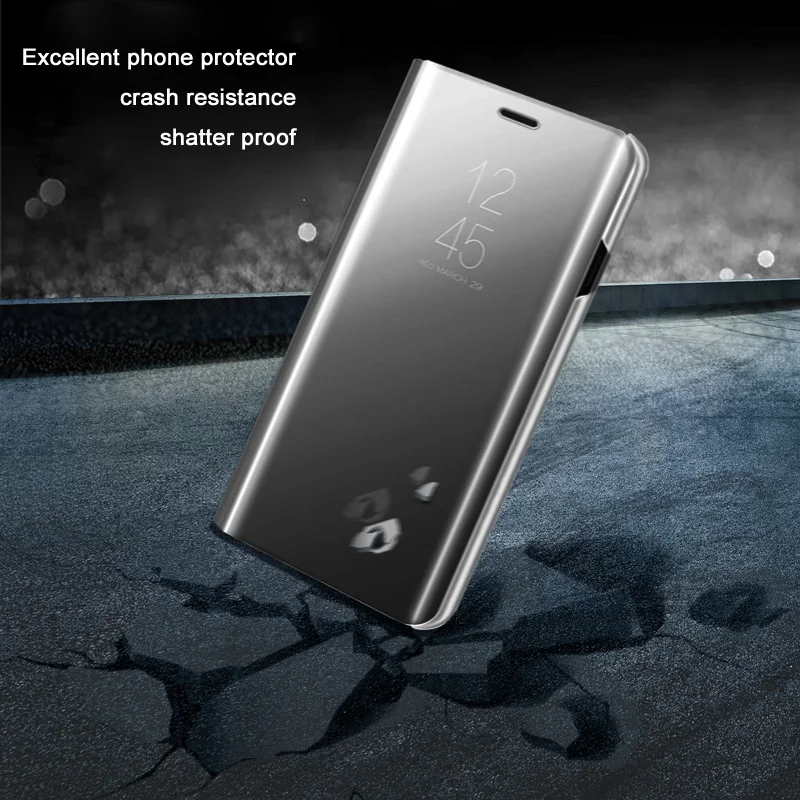Luxusné Smart Mirror Prípade Pre Motorola G9 Hrať G 9 Plus Nárazníka Stoja Späť Prípade Moto G6 Hrať G7 G8 E7 Plus G8power Lite Kryt Obrázok 2