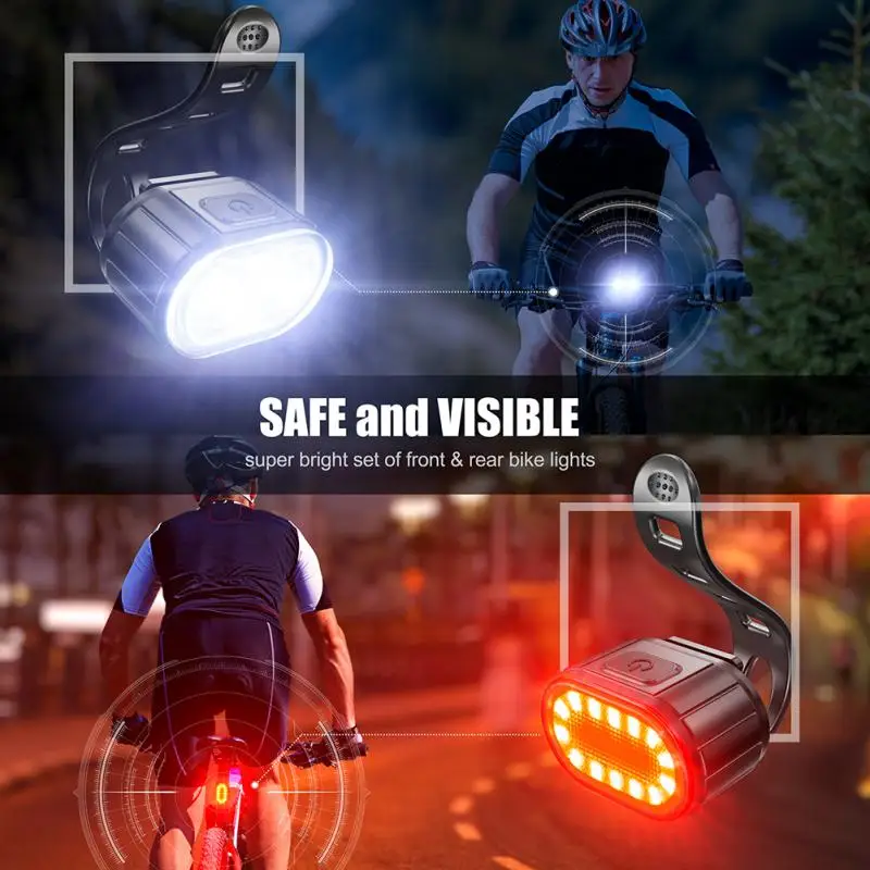 Stropné Svetlá (Predné, Zadné, USB Nabíjateľné Svetlometu Baterka Horský Bicykel zadné svetlo Cyklistické Svietidlo Svietidlo Bike Príslušenstvo Obrázok 1