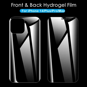 1-4Pcs Hydrogel Film pre iPhone 14 Pro Max Plus Mäkké Screen Protector Predné Zadné Film Nie Sklo na Pre Apple iPhone 14Plus 14Pro