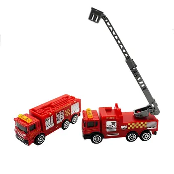1:87 HO zmenšený Model Požiaru truck,požiarny rebrík,Model Railroad Železničná Diorama