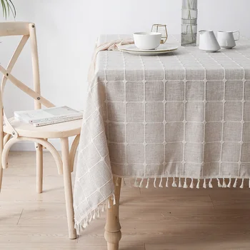 1 ks Nordic Antependium bavlny, konope zahustiť zmluvne obdĺžnik Čínsky štýl, čaj stôl bavlnená posteľná bielizeň obrus stola mat