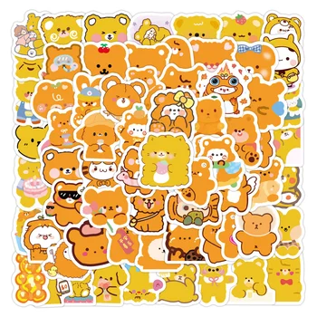 10/30/50PCS Karikatúra Roztomilý Oranžový Bear In Nálepky, Nálepky Batožiny Cestovný Batoh Skateboard Notebook Deti Hračky Nálepky Veľkoobchod