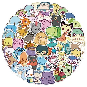 10/50/100KS Q Verzia Roztomilý Pokemon Pokémon Pokemon Kreslených Vodotesný, Prenosný Kufor Nálepky pre Deti je Dar Kawaii