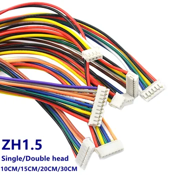 10PCS ZH 1,5 mm Drôtu Konektor Kábla DIY ZH1.5 JST 2/3/4/5/6/7 Pin Elektronické Line Single/double head Pripojenie Terminálu Plug 28AWG