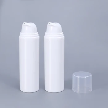 10Pcs 30 ml 50 ml Prázdne Airless Kozmetika fľaše Bieleho Podstate Čerpadla Fľaša na Mlieko, Šampón, skladovanie nádoba