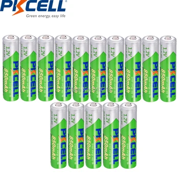 15PCS PKCELL NIMH AAA Batéria 850mAh 1.2 V, nimh aaa Precharge Nabíjateľné Batérie Až 1000mAh Nízke samovybíjanie batérií