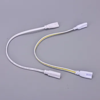 1Pcs 3 pin alebo 2 pin LED Trubice Konektor 30 cm, Dva-Tri fázy-fáza T4 T5, T8 Led Lampy, Osvetlenie, Pripojenie Double-end Kábel Drôt