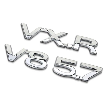 1pcs Auto Príslušenstvo Toyota Pôdy Cruiser Prado 120 150 100 200 Auto Nálepky VXR 5.7 V8 Výtlak Znak, Odznak Obtlačky