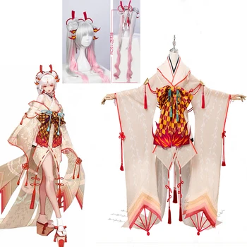 2020 Shiranui Onmyoji SSR Shiranui Diver Ali Kimono Cosplay Kostým Nové sexy Šaty Halloween Party kostýmy, Darčeky, Doprava Zdarma