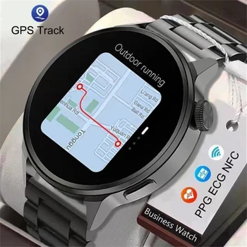 2022 NFC Smart Hodinky Mužov Bluetooth Hovor Šport GPS Sledovanie Smartwatch Ženy Srdcového rytmu EKG PPG Vlastné Dial Hodinky Pre Android Ios