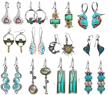 2022 Novej Boho Etnických Zeleného Kameňa Prívesok Náušnice Ženy Indickej Tribal Vintage Dámy Strany Luxusné Šperky Pendientes