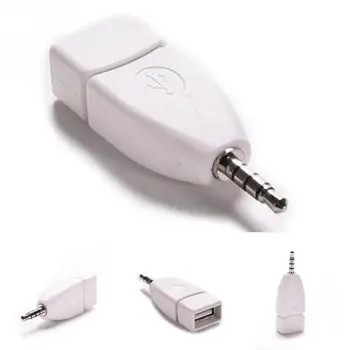 3,5 mm Muž AUX Audio Konektor do Konektora USB 2.0 Žena Converter Konektor Adaptéra