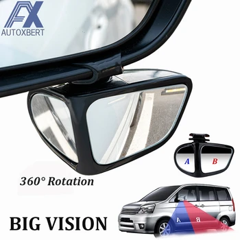 360 Stupňov Otočná Nastaviteľné Auto Blind Spot Zrkadlo Široký Uhol Spätných Zrkadiel Automobilov Zozadu Parkovanie Zrkadlo