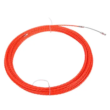 4 mm Červená Príručka pre Zariadenie, Elektrický Kábel Push Sťahováky Potrubia Had Rodder Ryby Pásky, Drôtu pre Rozvody Inštaláciu 10-50 M