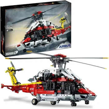 42145 Technické Airbus H175 Záchranný Vrtuľník Vzdelávací Model Budovy Nastaviť Pre Deti s Spinning Postrekovače Motorové Funkcie