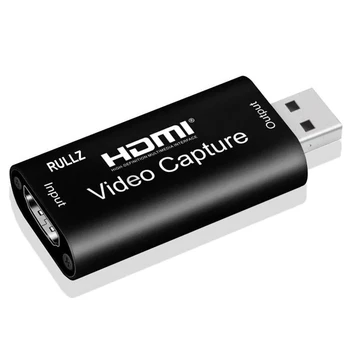 4K 1080P Video Capture Karta, USB 2.0, HDMI, Video Grabber, Záznam, Pole pre PS4/5 PC Hry Videokamera HD Kamery Nahrávanie Live Streaming