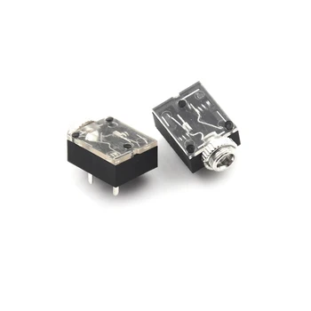 5 ks/množstvo 5 Pinov 3,5 mm Audio Mono Jack Zásuvka PCB Panelu Pripojiť Slúchadlá Časti PCB Montáž Audio Konektory