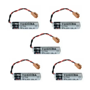 5pack Toshiba ER6V / 3.6 V 2400mAh PLC lítiová batéria + zátka pre Yaskawa PLC zariadení, bezpečné a trvalé Литиевая батарея 3.30