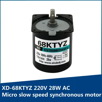 68KTYZ AC Synchrónny Motor 28W 220V 2.5 rpm-110 ot. / min Micro Motor s permanentným Magnetom Motorových CW CCW