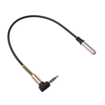 90 Stupeň 4 pól 3,5 mm Mužov a Žien Stereo Audio Predlžovací Kábel Kábel pre Samsung Smartphone IOS Tablet Notebook 3,5 mm Slúchadlá