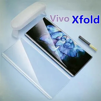 9D Nano Tekuté UV Lepidlo, Tvrdené Sklo Screen Protector Pre VIVO X Násobne Plné Pokrytie Sklo 9H Ochranná Fólia Pre Vivo X Násobne