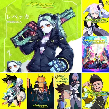 Anime Cyberpunk Edgerunners Diamond Maľovanie Lucy Japonský Sci-fi Komiksu Cross Stitch Výšivky Obraz Mozaiky Domova Auta