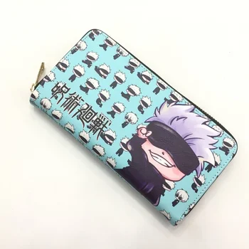 Anime Jujutsu Kaisen Haikyuu!! Útok na Titan PU Cartoon Peňaženky Karty Držiteľa Vrecko na Zips na Mince v Peňaženke Peňazí Tašky, Módne Dary