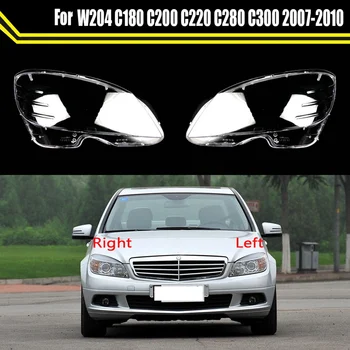 Auto Predného Svetlometu Objektív Kryt Svetlometu Výmena Lámp Shell pre Mercedes-Benz W204 C180 C200 C220 2007-2010