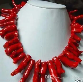 Beauteous šperky, červený korál Pobočiek náhrdelník 18