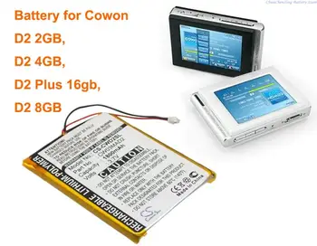 Cameron Čínsko 1800mAh Batéria pre Cowon D2 2GB, D2 4GB, D2 8GB, D2 Plus 16gb