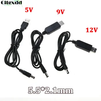 Cltgxdd USB DC 5.5*2.1 Napájací Kábel USB 5V 9V 12V Nabíjací Kábel a Napájací Kábel Pripojte Konektor Adaptéra Pre Router Mini Ventilátor MP3/MP4