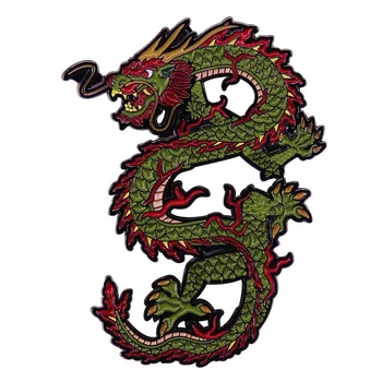 Cool Čínskej Mytológie Dragon Preklopke Kolíky pre Batohy Brošňa pre Oblečenie, Smalt Kolíky Odznaky, Doplnky, Darčeky pre Priateľov
